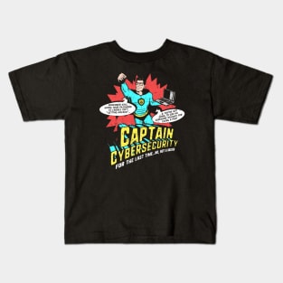 Captain Cybersecurity Kids T-Shirt